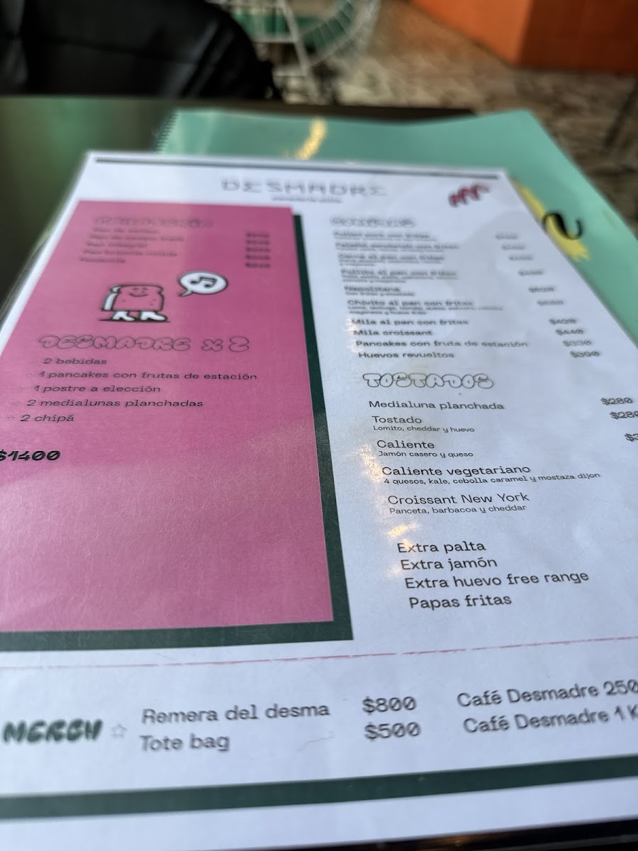 Menu Desmadre Pan Y Café-7